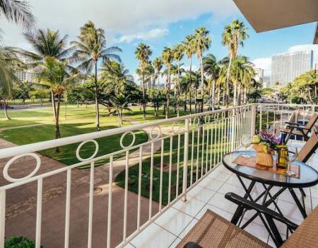 A private balcony in Oahu